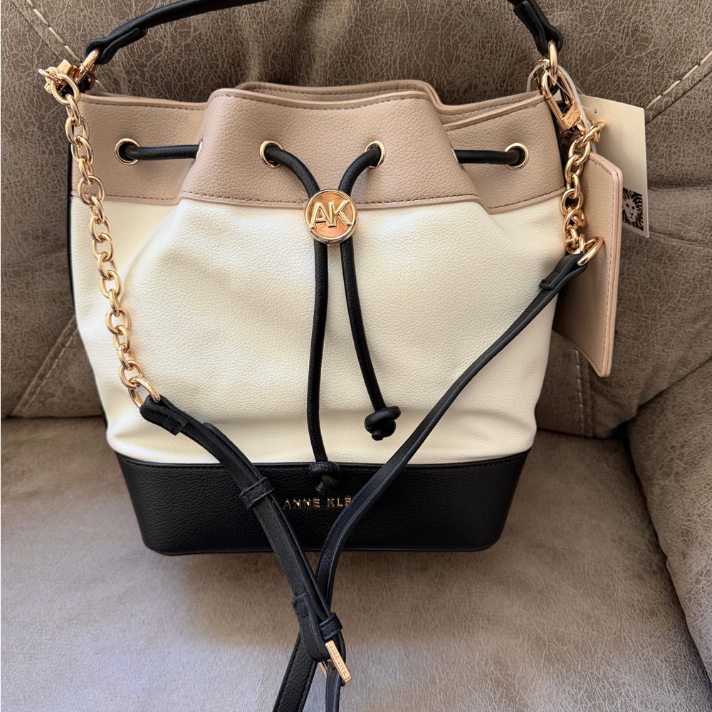 Anne Klein Tri-Color Bucket Bag